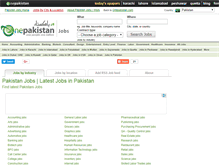Tablet Screenshot of jobs.onepakistan.com